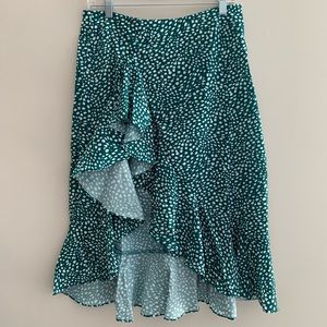 Green flow skirt
